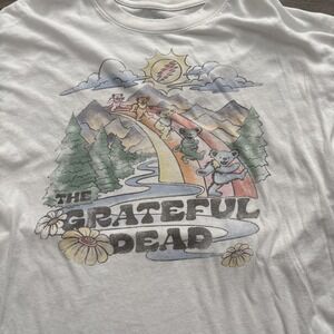 American Eagle AE Band Tee Grateful Dead size M T-Shirt short sleeve rainbow